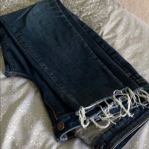 Dark denim skinny jeans